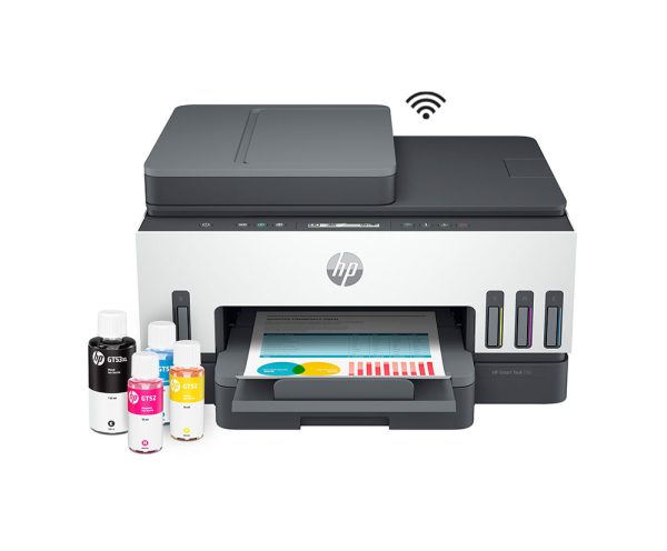 Multifuncional de tinta HP Smart Tank 750 | Impresión | Escaneo | Copia | Wi-Fi | Bluetooth LE | LAN